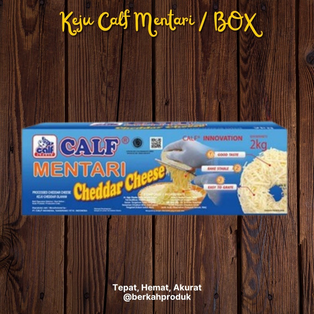 

Keju CALF MENTARI Keju Cheddar 2 KG / BOX