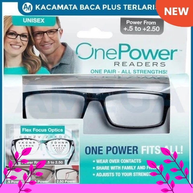 TERMURAH Kacamata Baca Plus Auto Focus Kaca Mata One Power Readers Ajaib Fokus Murah
