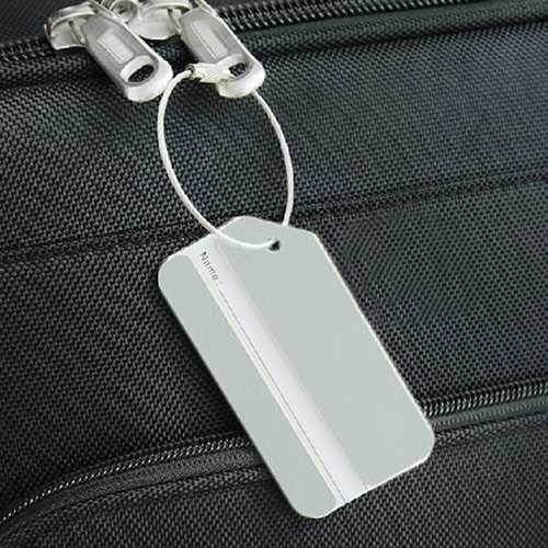 Name Tag Gantungan Penanda Tas Koper Travel Aluminium