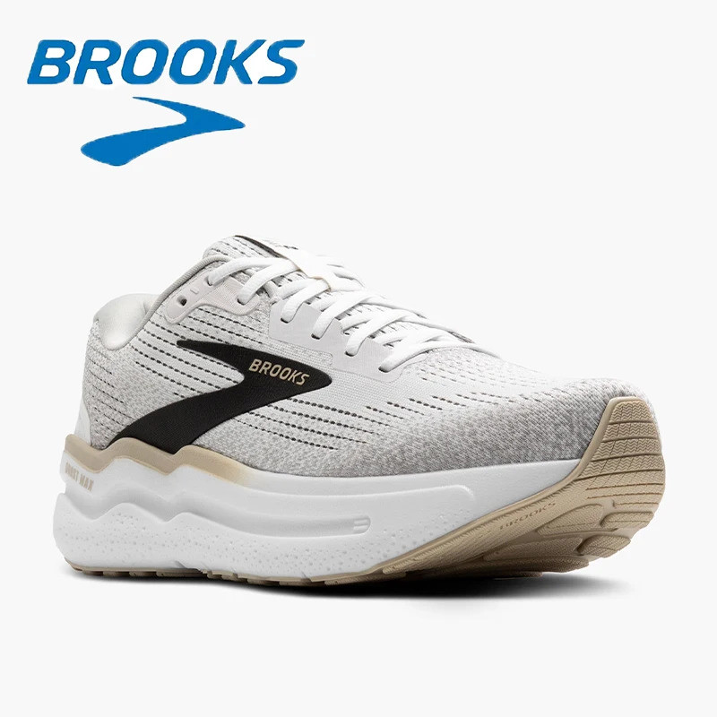 Sepatu Olahraga Adaptif Dinamis Brooks MAX2 Abu-abu dan Hitam Teknologi FORMFIT Sepatu Lari Kebugara