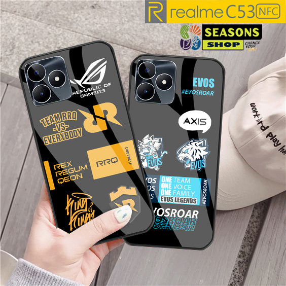 Latest Realme C53 NFC Softcase - Realme C53 Glass Softcase - Realme C53 Glitter Glass Softcase - Rea