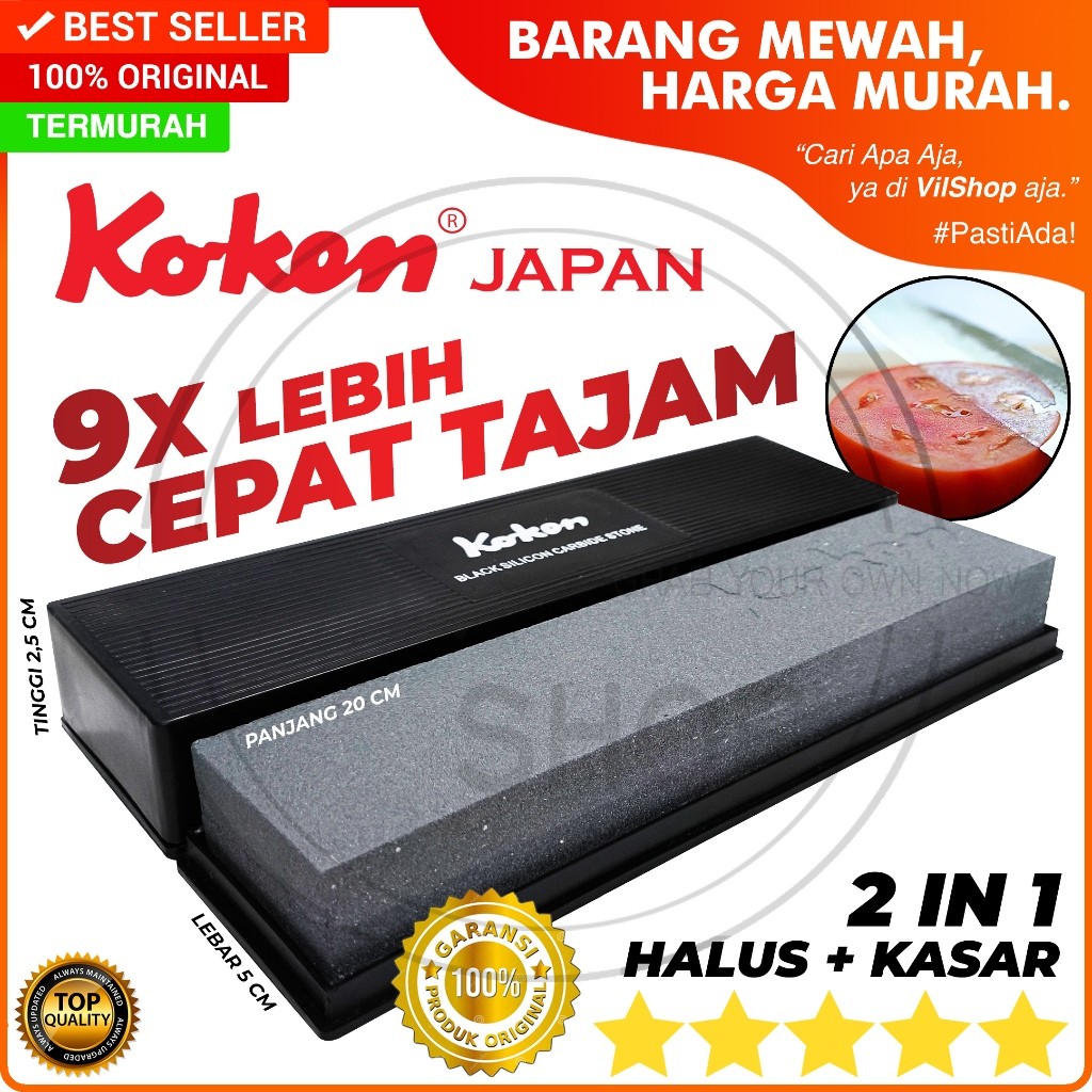 TERBARU BATU ASAH JEPANG KOTAK HITAM KOKEN JAPAN BAGUS 20 CM 8" BATU GOSOK ASAHAN AMRIL 8 INCH INCI 