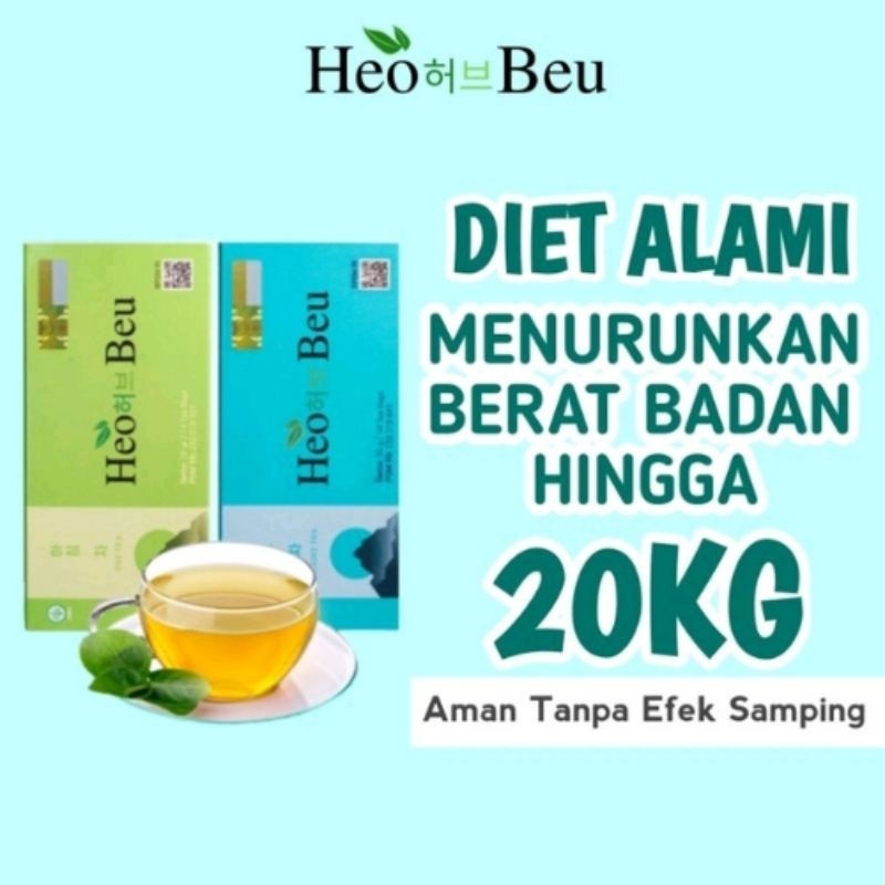 HeoBeu 1 Paket Pagi & Malam PROMO 1PAKET TEH HEO BEU SLIMMING TEA | HEO BEU SLIMMING TEA ORIGINAL | 