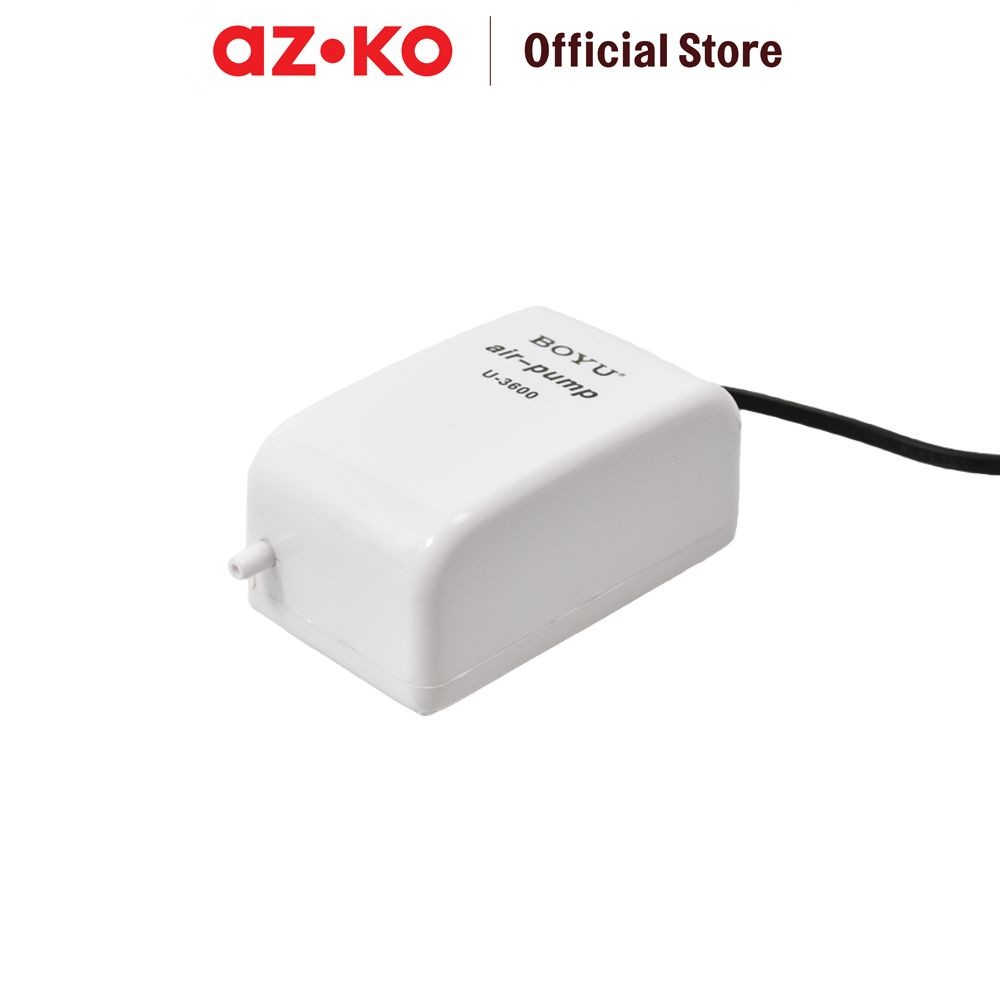 AZKO Boyu Pompa Udara Akuarium U-3600 Air Pump Aquarium Perlengkapan Akuarium Aksesoris Kolam Ikan