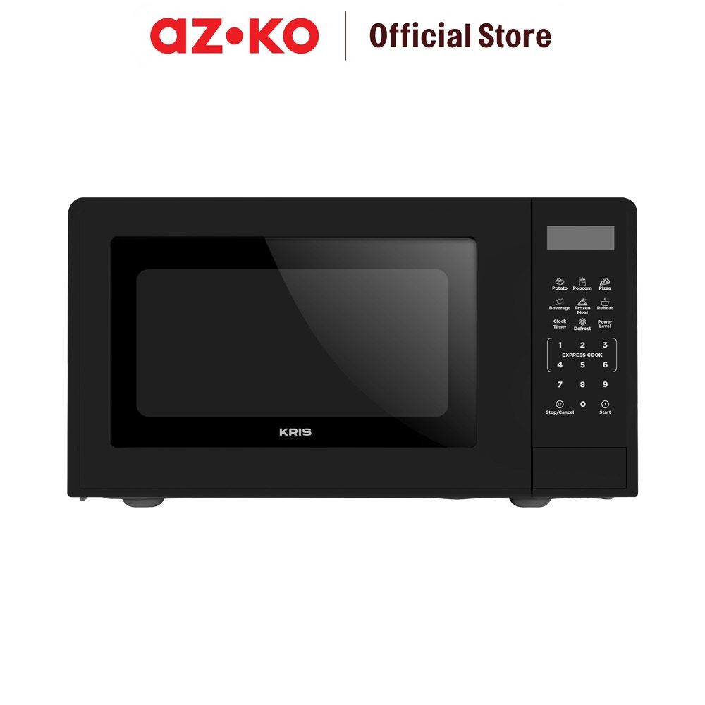AZKO Kris 20 ltr Microwave Oven Digital - Hitam Penghangat Pemanas Makanan Serbaguna Pemanggang Mikr