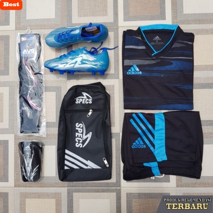 rekomendasi sepatu bola untuk kaki lebar COD SEPATU BOLA ANAK junior premium set 5pcs spec ort nik a