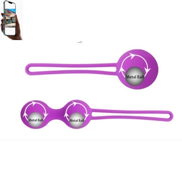 kegel ball Cobain yg Baru yukk Premium Silicone Kegel Ball With Metal Balls Inside / Bola Senam Kege