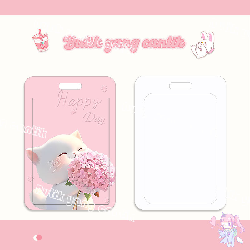 

ID CARD HOLDER,Tempat kartu anak kucing buket lucu, cocok untuk kantor/sekolah, kartu pelajar/kartu transportasi, kartu akses, KTP, Flazz, kartu kredit elektronik, uang elektronik.