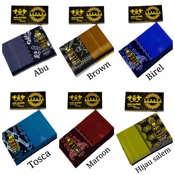 ✨LARIS✨-SARUNG SAMARINDA HMM POLOS - Hijau Botol