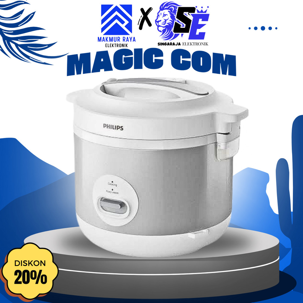 Philips HD-3003 Rice Cooker / Magic Com 1.8 Liter (Anti Lengket, Garansi Resmi 2 Tahun)