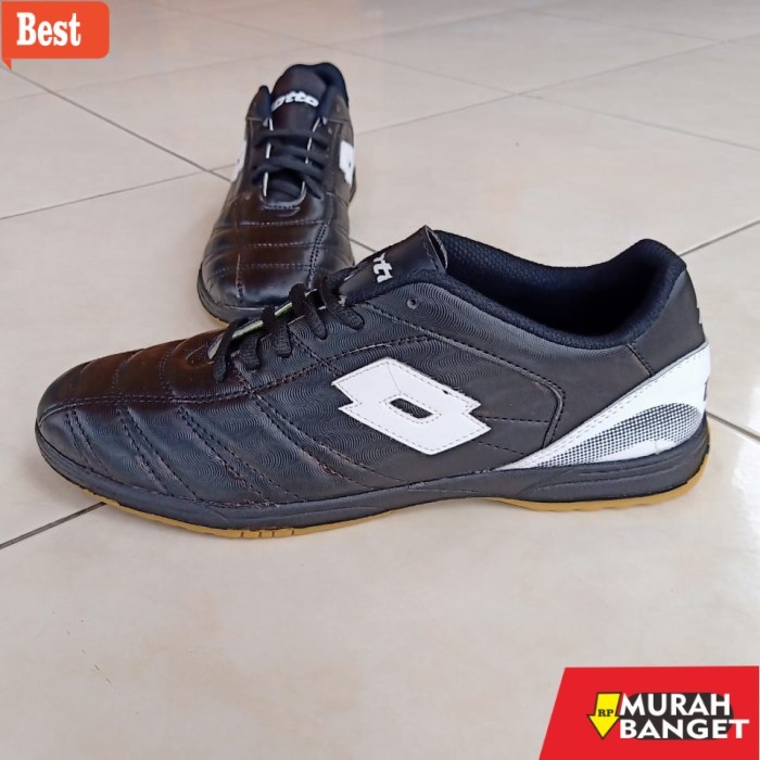 rekomendasi sepatu futsal Sepatu olahraga Futsal LOTTO hitam big size 45-48 - Hitam, 45