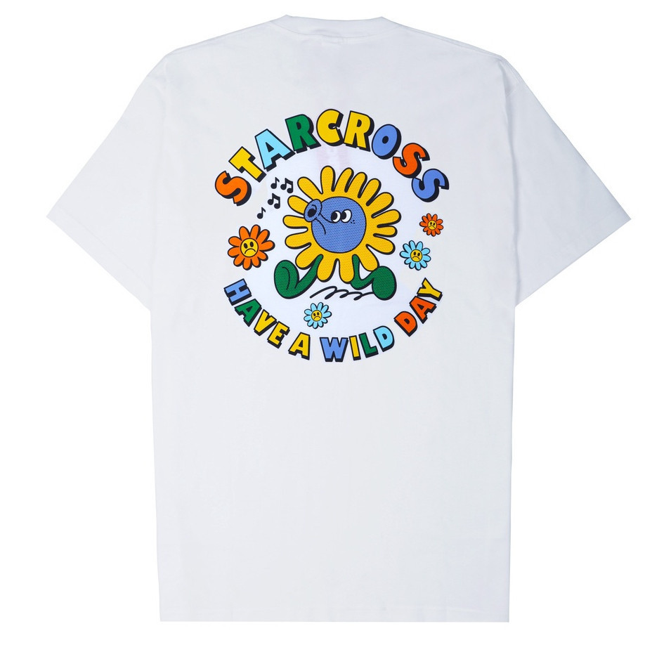 Leisure STARCROSS Kaos Pria - SUN MAN - Putih