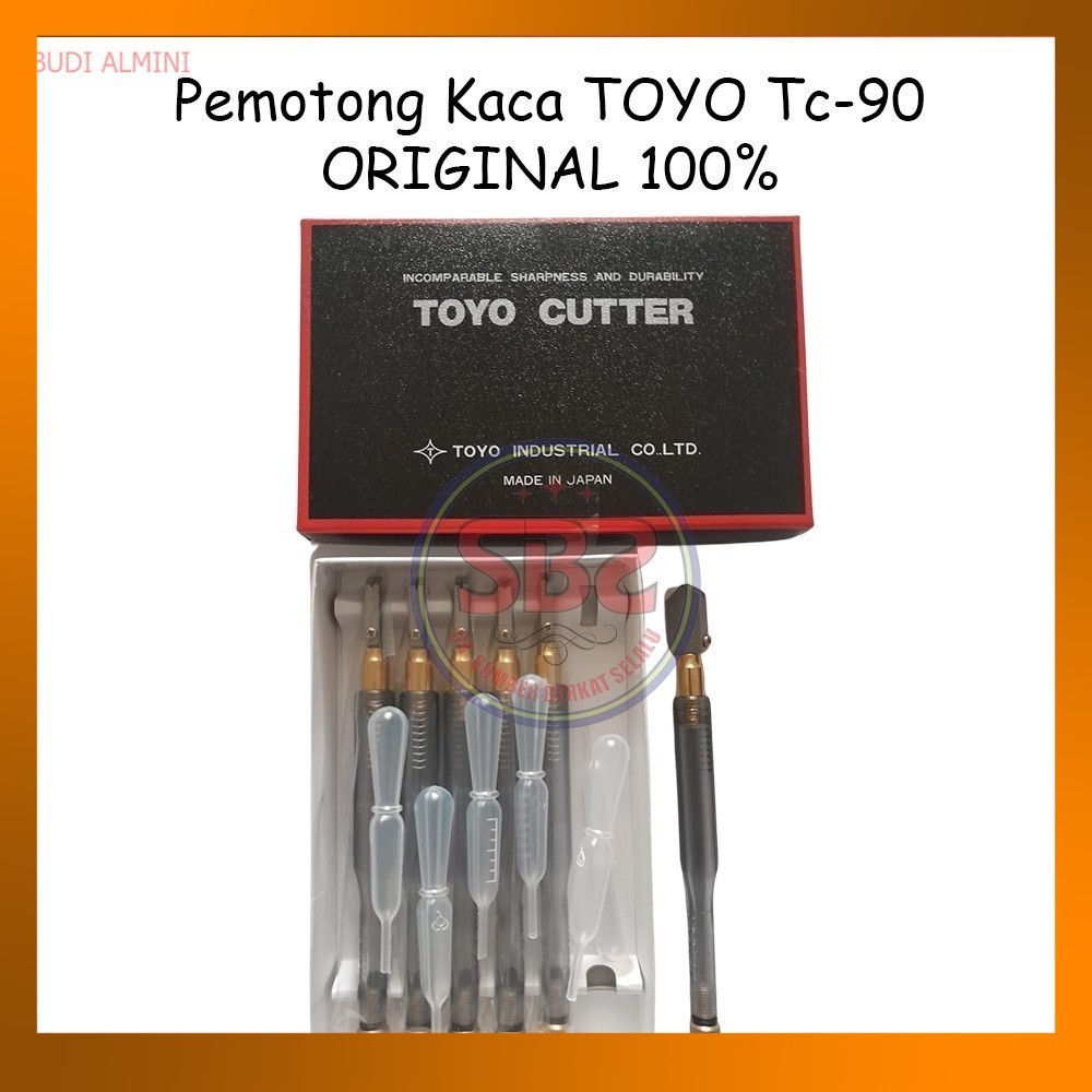 TOYO Pemotong Kaca Toyo TC 90 Asli Alat Pemotong Kaca Original Toyo TC90 Glass Cutter Pisau Kaca