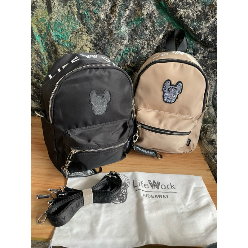 Lifewrok Korea small backpack / Nylon mini bag