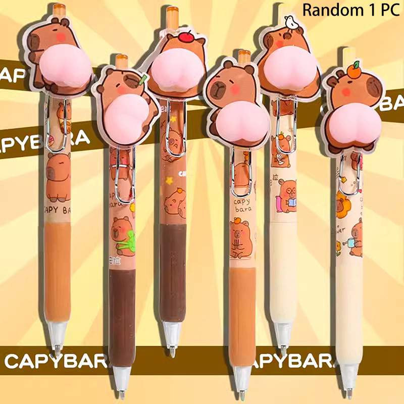 

1pc Cute Capybara Mechanical Pencil Children's Drawing Writing School Supplies Aesthetic Stationery Drawing Automatic Pencil