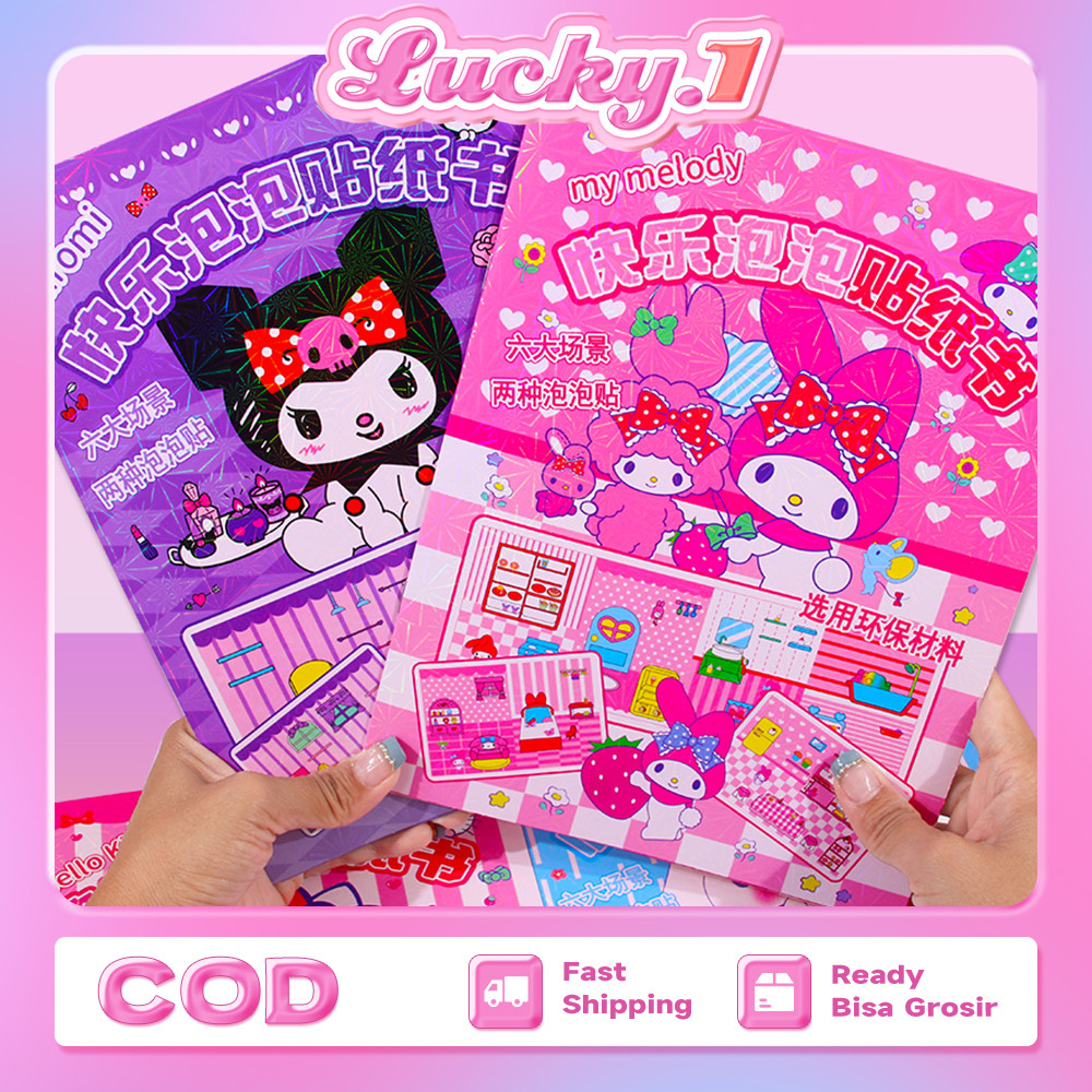 

Sanrio Quiet Book Diy Magnet Quiet Book Kuromi Busy Book Magnetic Sticker Book Buku Mainan Anak Perempuan Edukasi Anak Cool Book Paper Doll