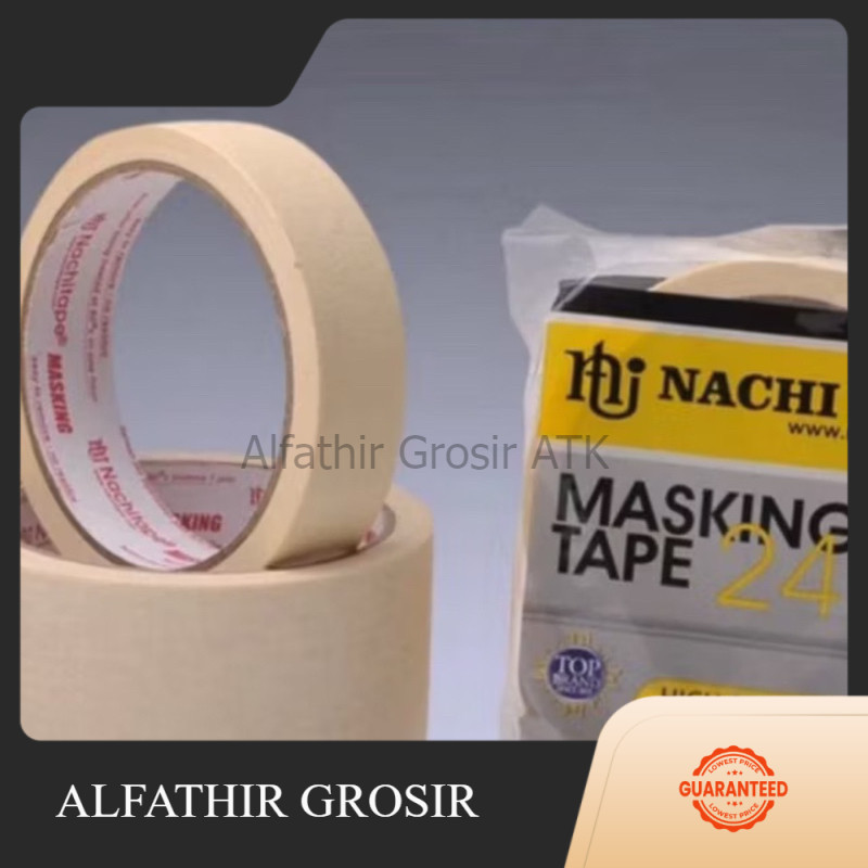 

LAKBAN KERTAS/MASKING TAPE 24 MM X 20 YARD - NACHI