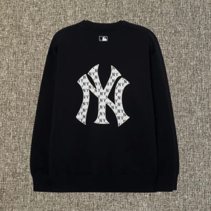 MLB Korea NY Yankees Big Lux  Sweater Black  / Sweater MLB
