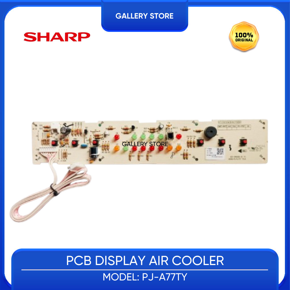 DISPLAY PCB TOMBOL AIR COOLER SHARP PJ-A77TY PJ A77TY
