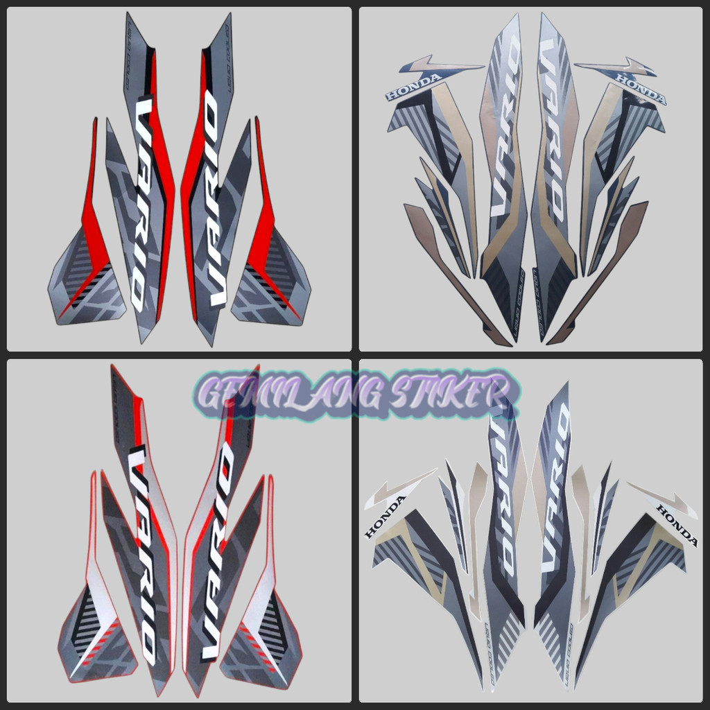Striping Sticker Honda Vario 125 2022 Fullset Body Motor