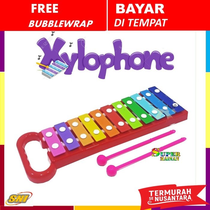 Mainan edukasi anak 1 2 3 4 5 tahun xylophone alat musik anak bayi