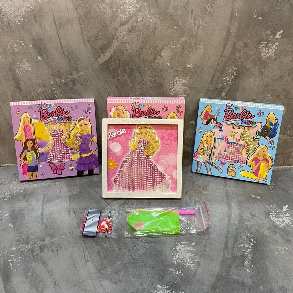 

ACEH.BRO Mainan Anak Sticker Diamond Paintings Karakter Barbie / Barbie DIY Sticker Diamond Paintings