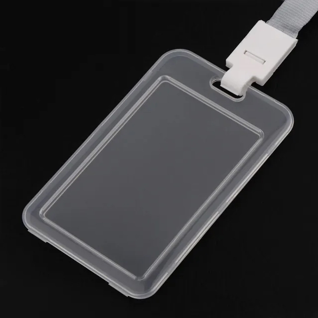 

1step Card holder frame casing box tempat ID card flashdisk holder bening tutup portrait S099