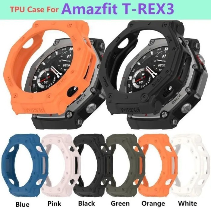 Case TPU Silikon Amazfit Trex 3 / Bumper Silicone Case TPU Amazfit T-Rex 3