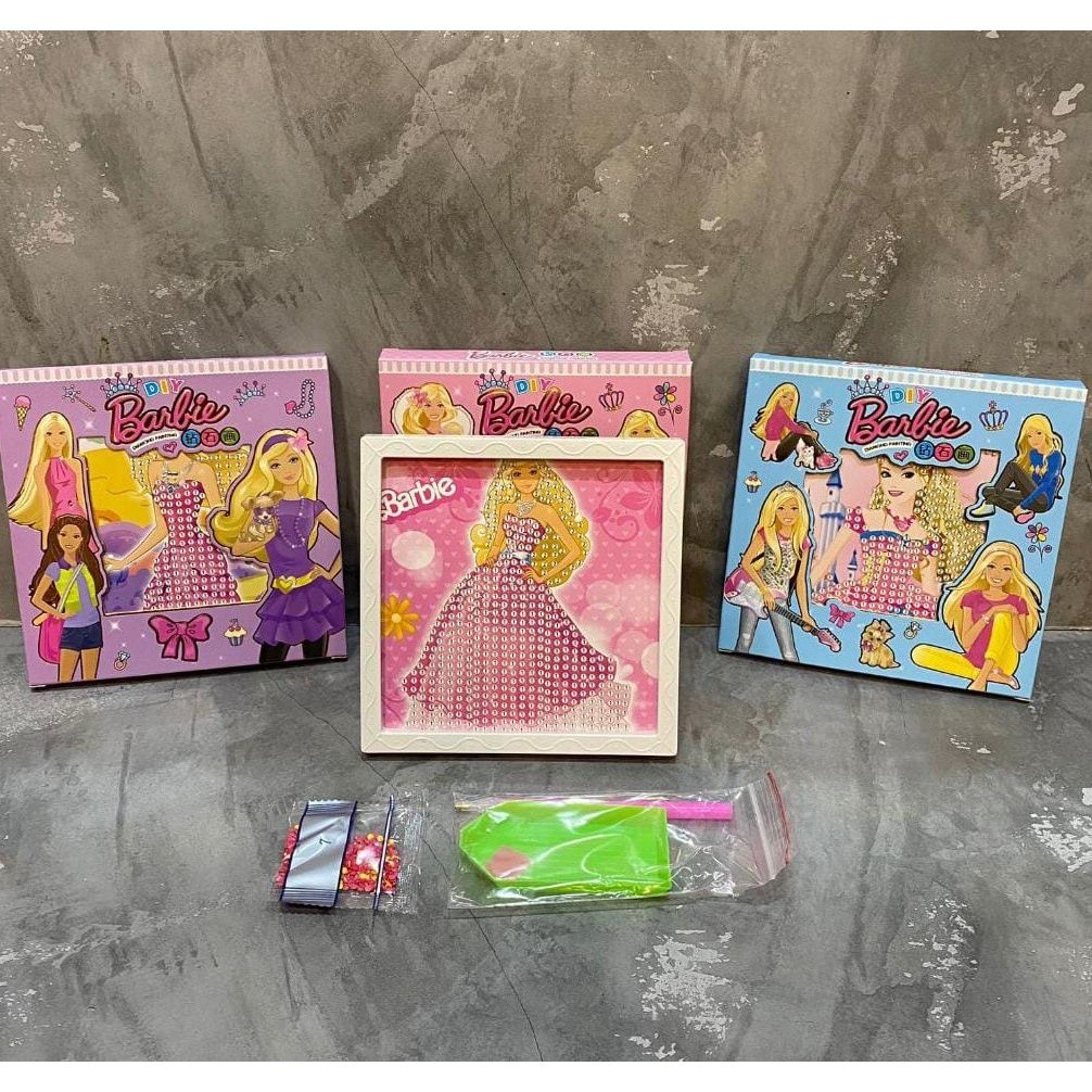 

ACEH.OYU Mainan Anak Sticker Diamond Paintings Karakter Barbie / Barbie DIY Sticker Diamond Paintings