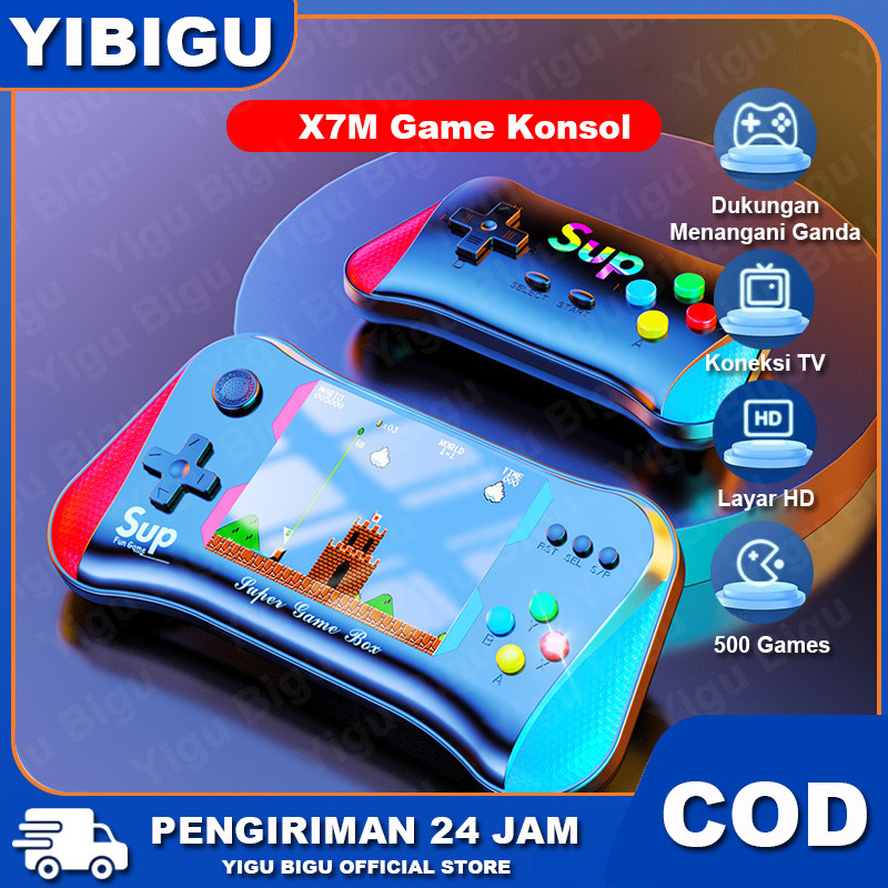 Yu Bu in 1 GameBoy Portable Dual Konsol Stick Konsol Game Genggam X7M Konsol Game Retro Merah Konsol