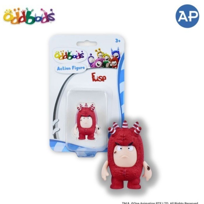 ✔HST.H✔ - READY STOCK Mainan Oddbods Action Figure Fuse Pogo Newt Jeff Zee Bubbles Slick - Fuse