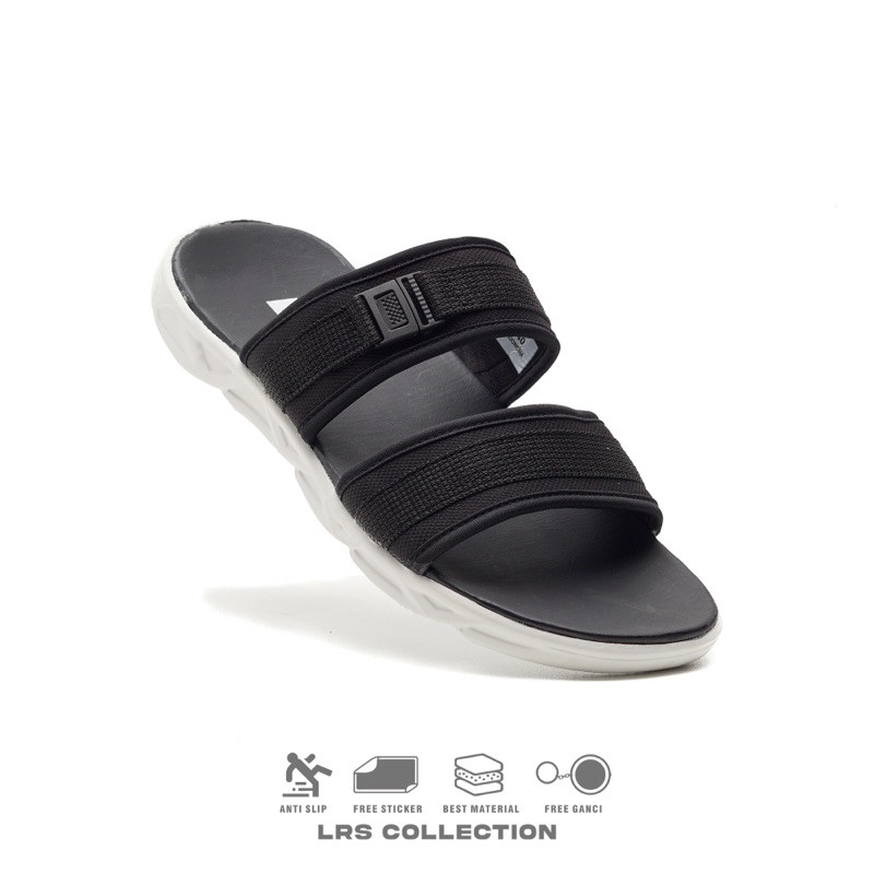 PROMO Lrs Casual - Sandal Selop Pria/ Sandal Cowok Ban 2 Distro/ Sandal Slide Cowok/ Sandal Selop Pr