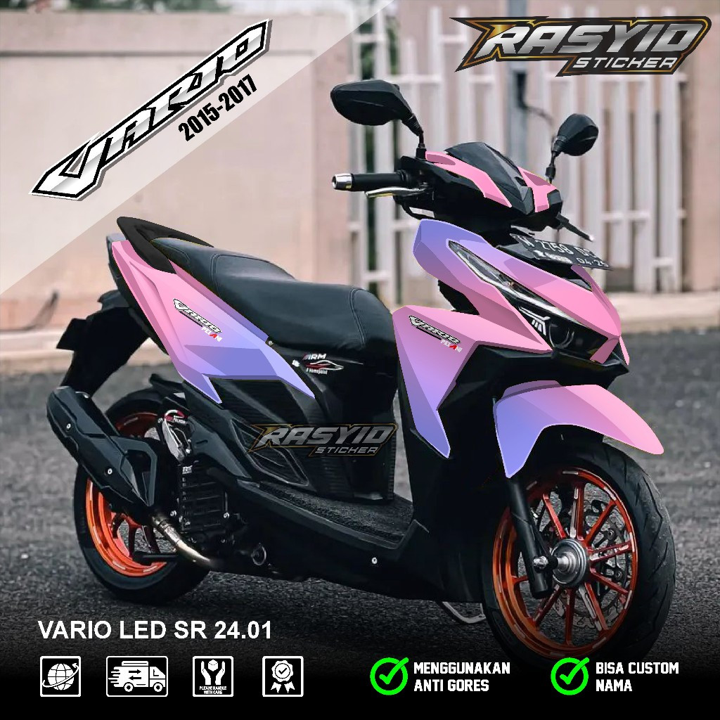 Sticker Decal Full Body Motor Honda Vario Led Lama Old 125 150 2015 2016 2017 Sticker Vario Led Lama