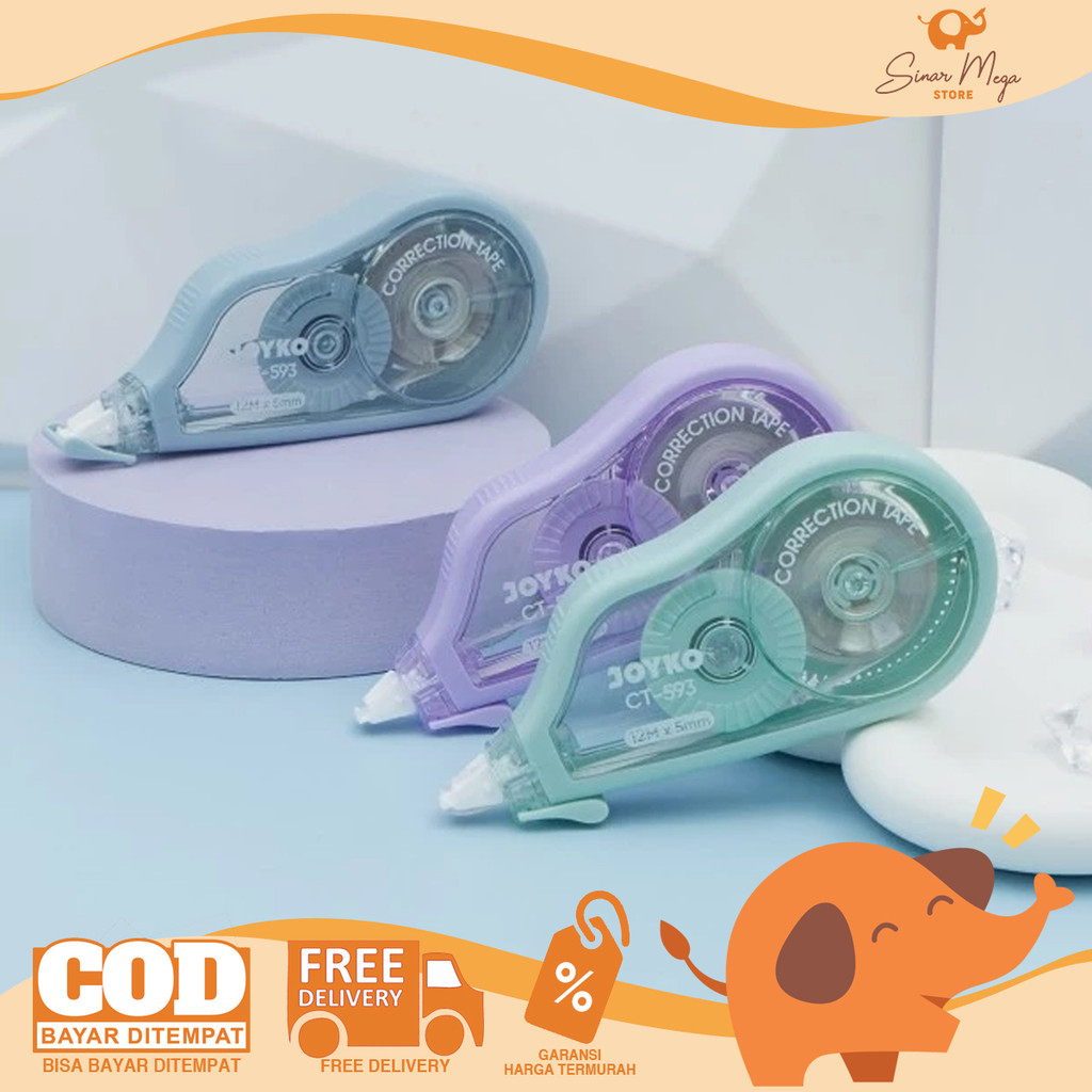 

JOYKO Correction Tape CT-593 Pita Koreksi Kertas Warna Morandi Tahan Pecah Murah