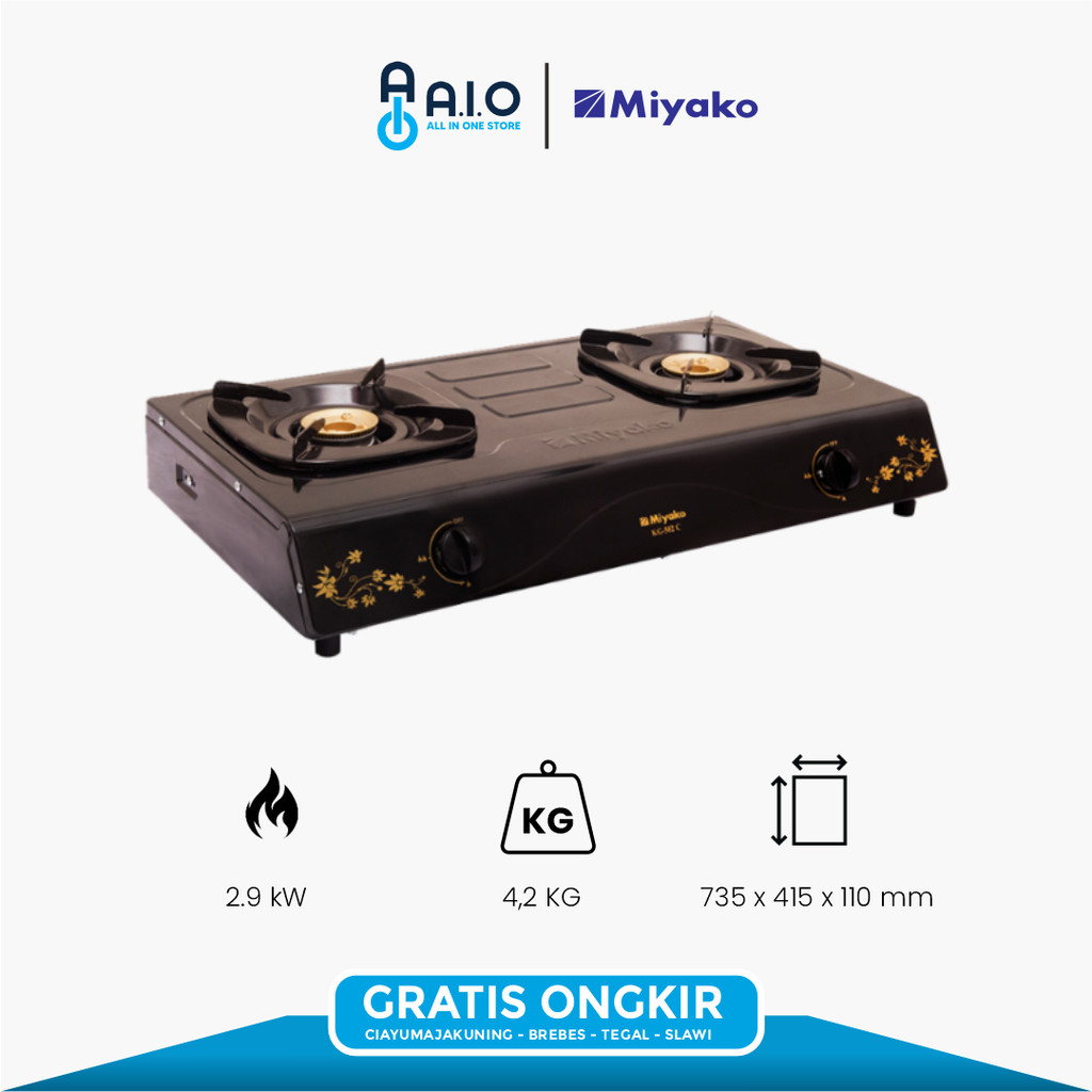 MIYAKO - KOMPOR 2 TUNGKU - KG 502C