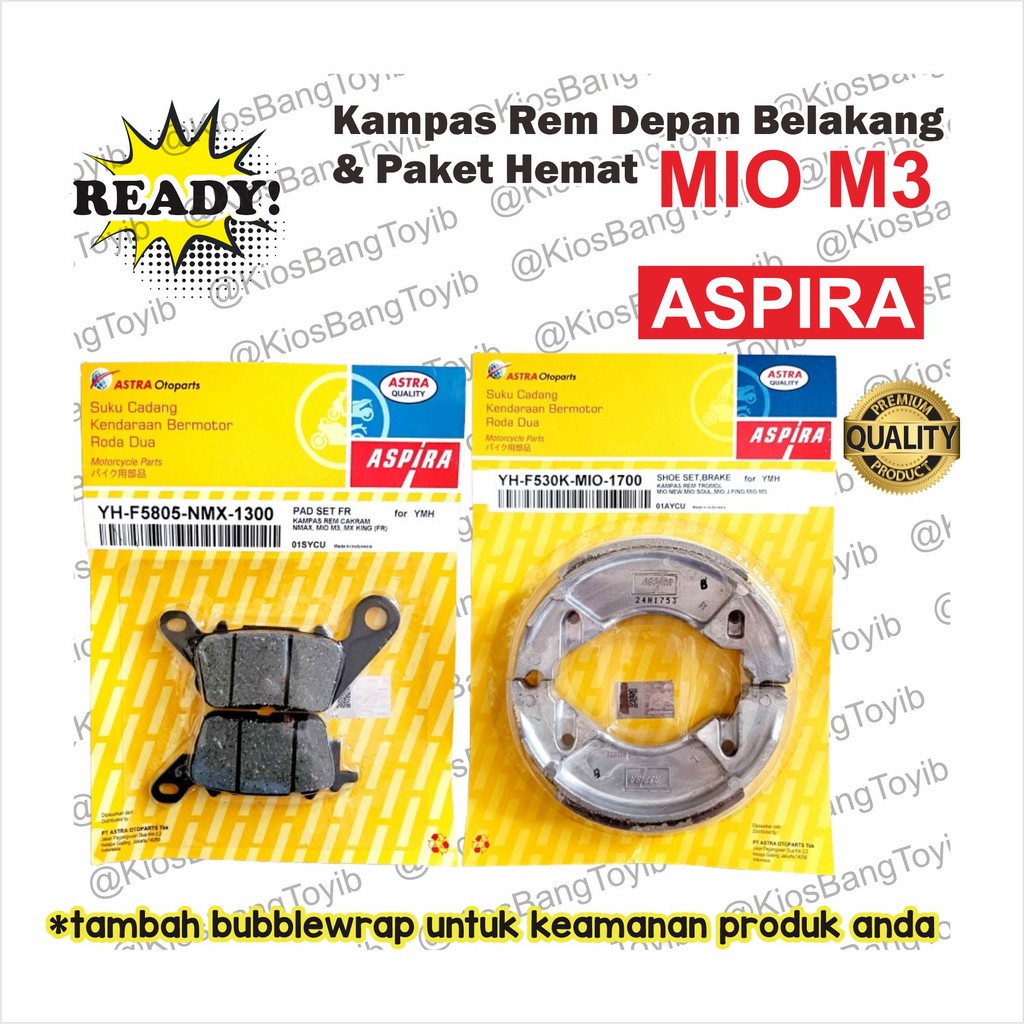 Kampas Rem Depan Belakang YAMAHA MIO M3 ORI ASPIRA
