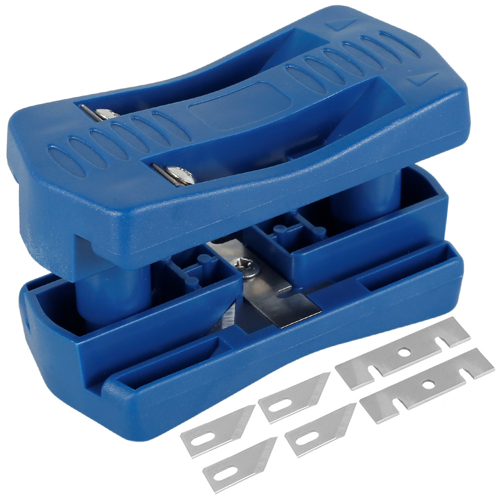

Edge Banding Trimmer Manual Edge Band Cutter Mini Portable Edge Banding Machine with Spare Blades for Melamine Wood Plastic