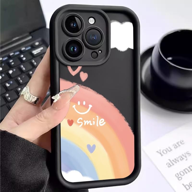 Soft Case For Oppo Reno5 4G 5G Reno3 Reno4 F Reno4 Lite Reno5 F K Z Reno6 Cool Rainbow Flower Silico