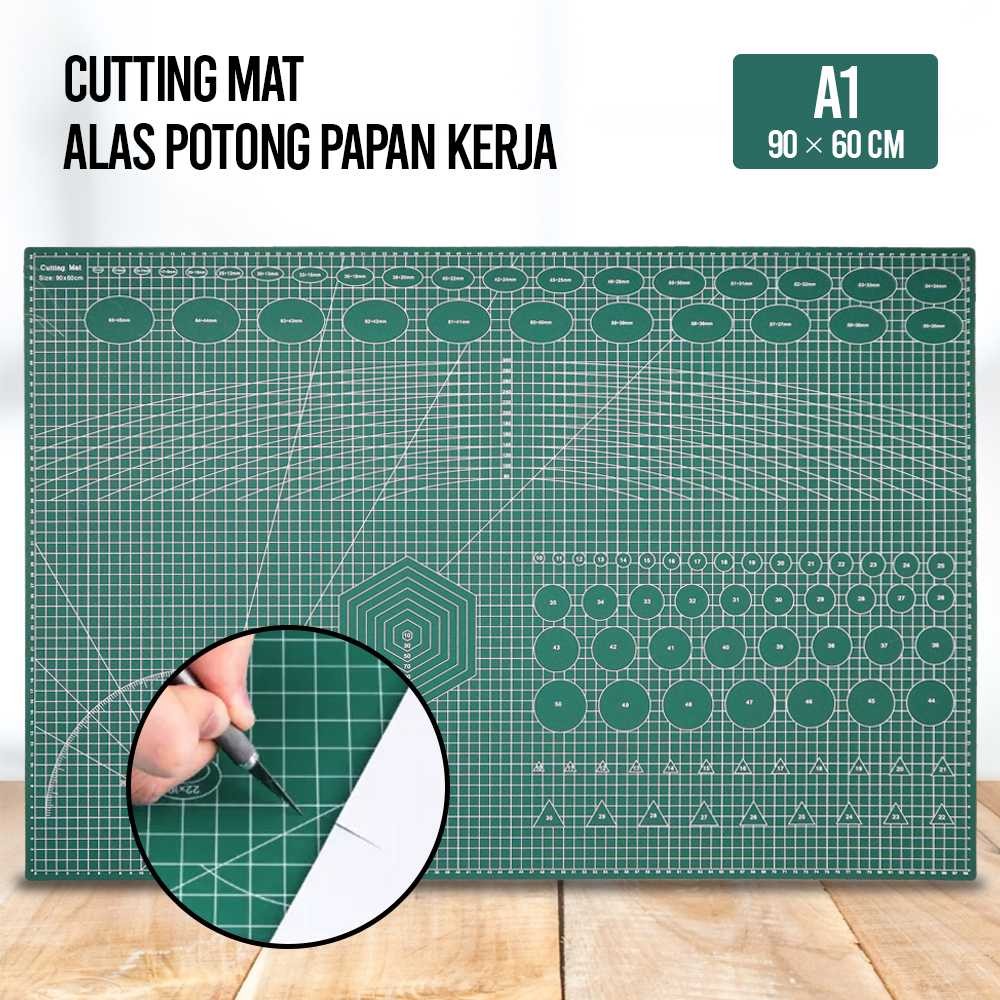 

QJH Working Pad Cutting Mat Alas Potong Papan Kerja A1 90x60cm - QJ4