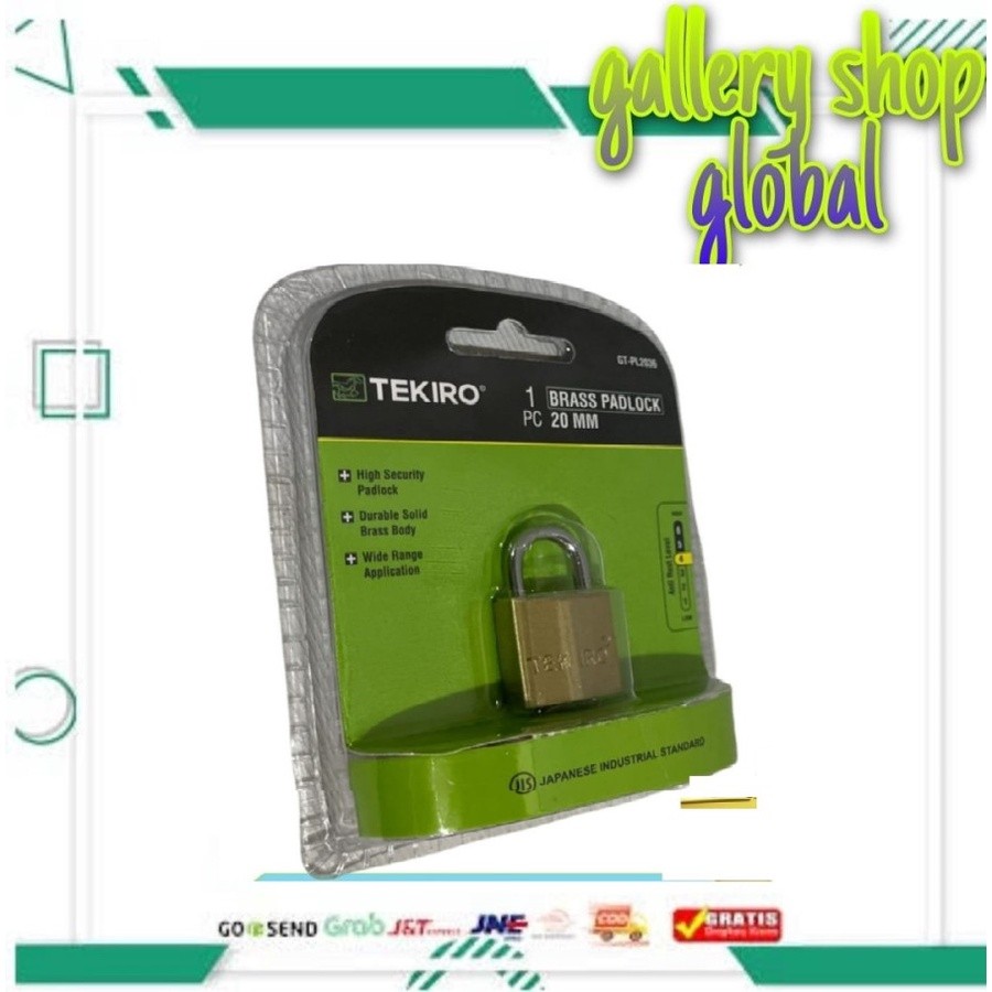 Tekiro Kunci Gembok PADLOCK 20mm Gembok KUNINGAN Tekiro Termurah