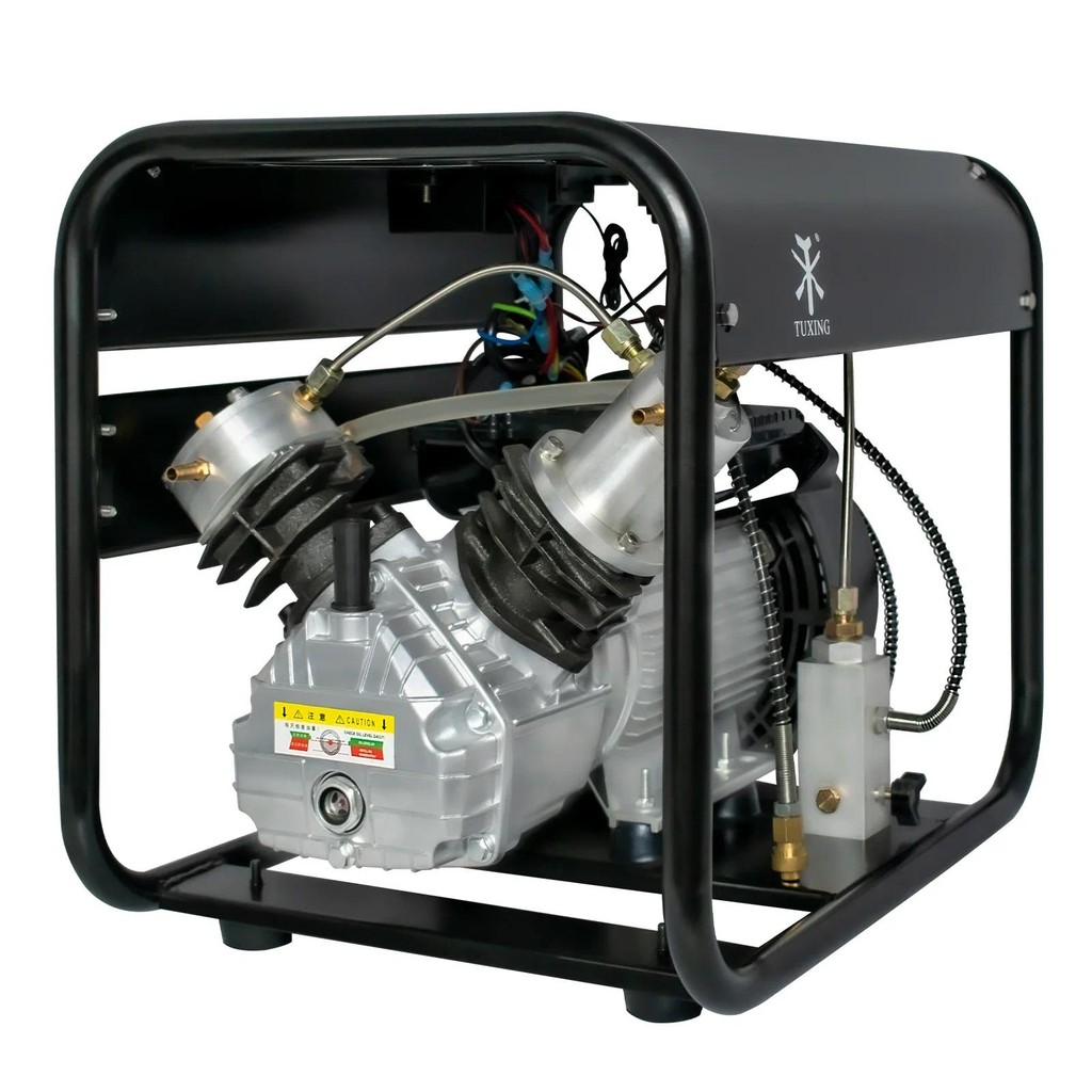 TUXING 300Bar PCP Compressor 4500Psi High Pressure Air Compressor Auto-Stop Scuba Diving Compressor 