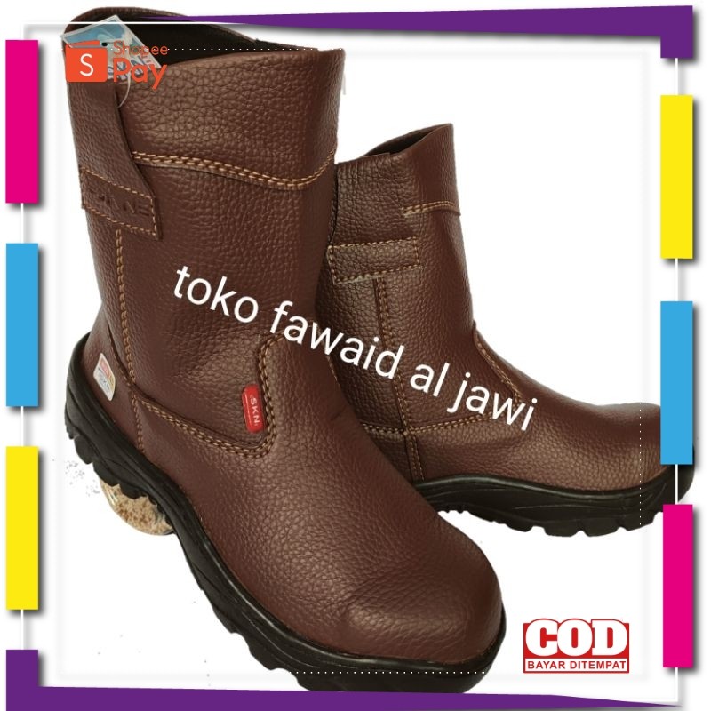 [PREMIUM ORIGINAL] Sepatu Safety Boot Panjang Saveti Safeti Septi Joger King Gregor Kingstil Chetah 