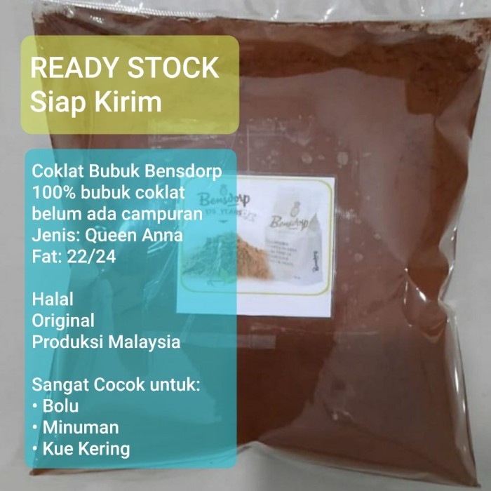 

Coklat Bubuk / Cocoa Powder Bensdorp Repack 500 gram