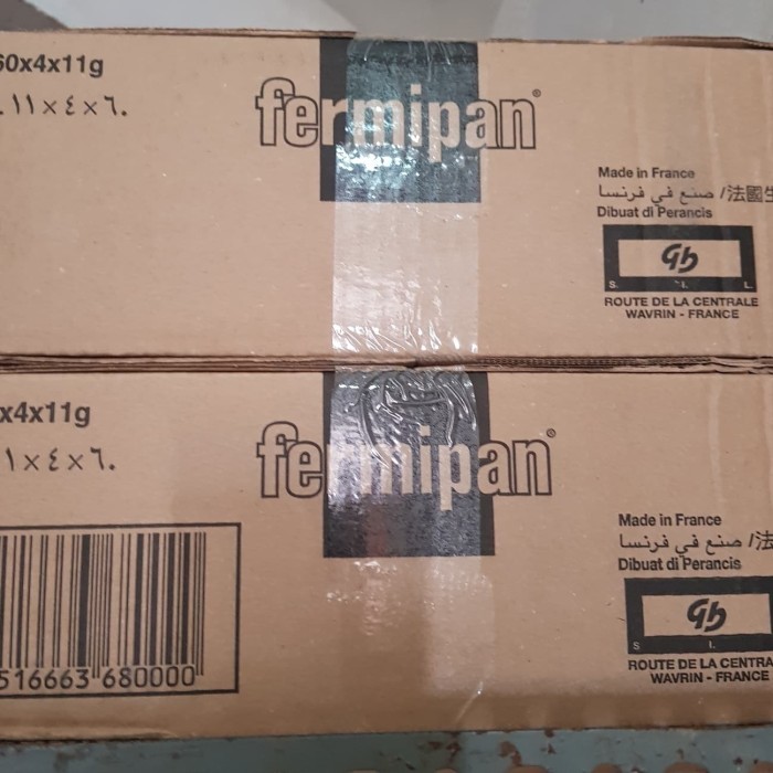 

Fermifan saset isi 60 kotak x 4 saset x 11gr Per dus