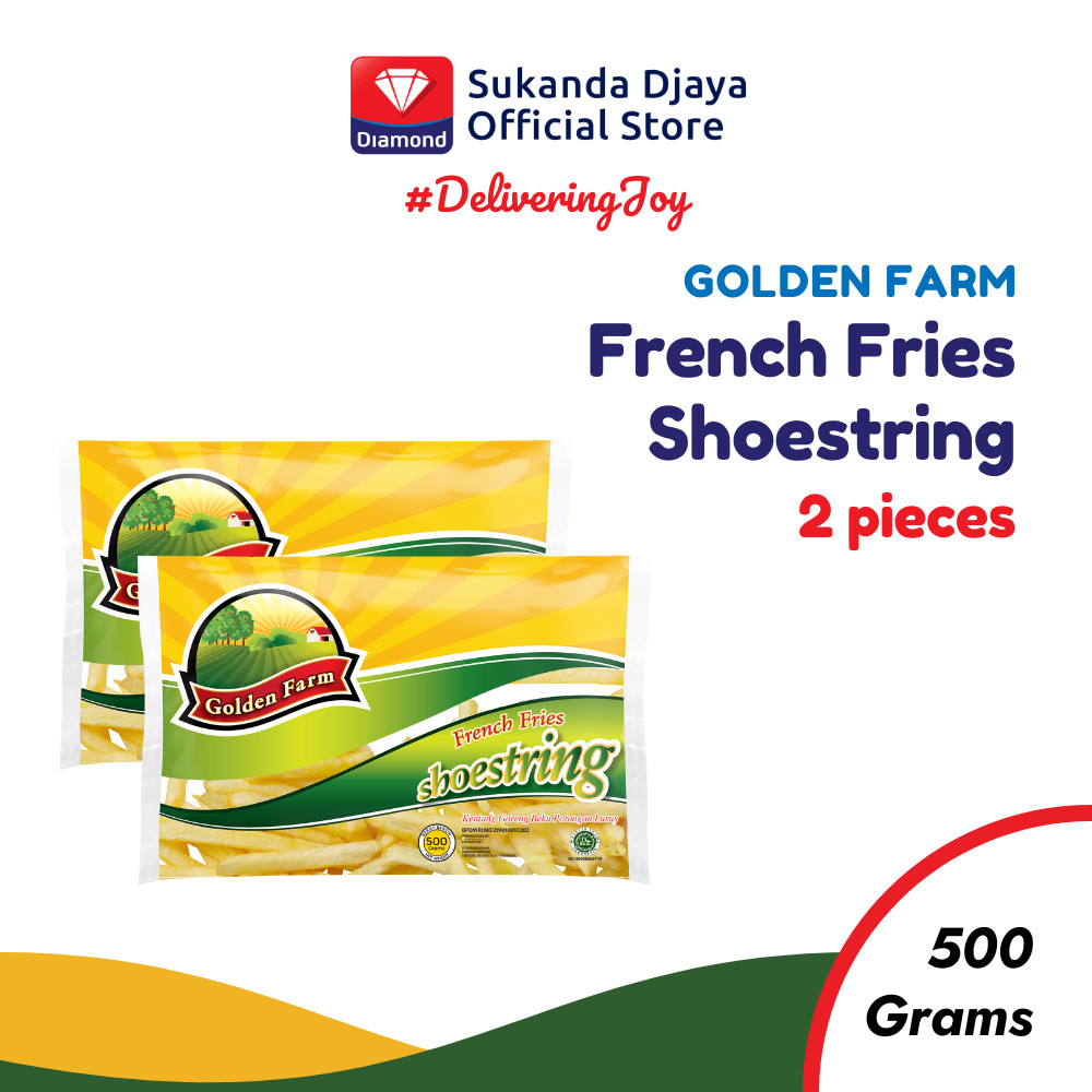 

Golden Farm Kentang Beku French Fries Frozen Shoestring 500 Gr ISI 2