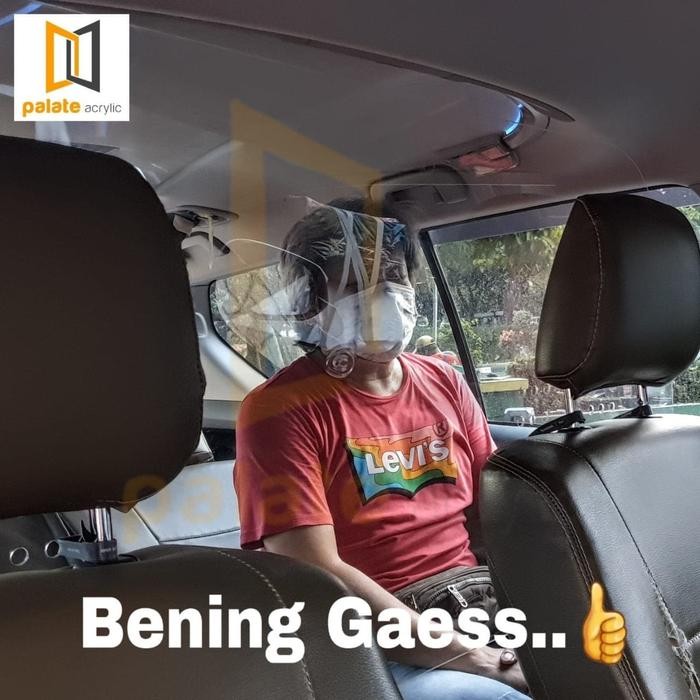 Promo PARTISI MOBIL / SEKAT MOBIL / PENGAMAN COVID / PARTISI AKRILIK / uk L - UKURAN M Terlaris