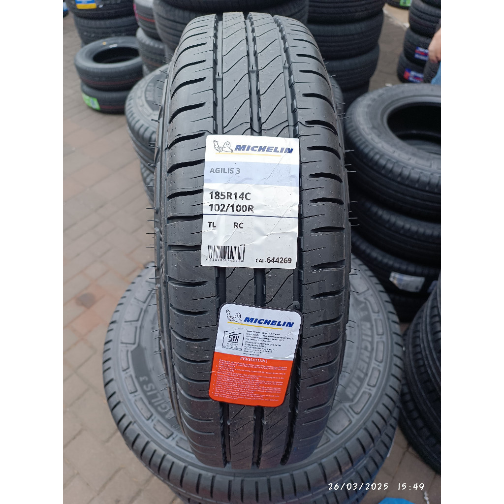 185 R14 Michelin Agilis 3 - Ban Mobil LT, Pickup, Truk Ringan L300, Traga. Grandmax, Angkot R14