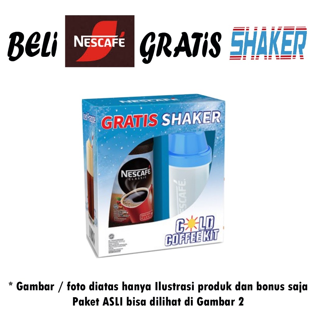 

NESCAFE free SHAKER Buat Frapemu ala Barista Nestle Kopi Robusta Bubuk Coffee All Varian