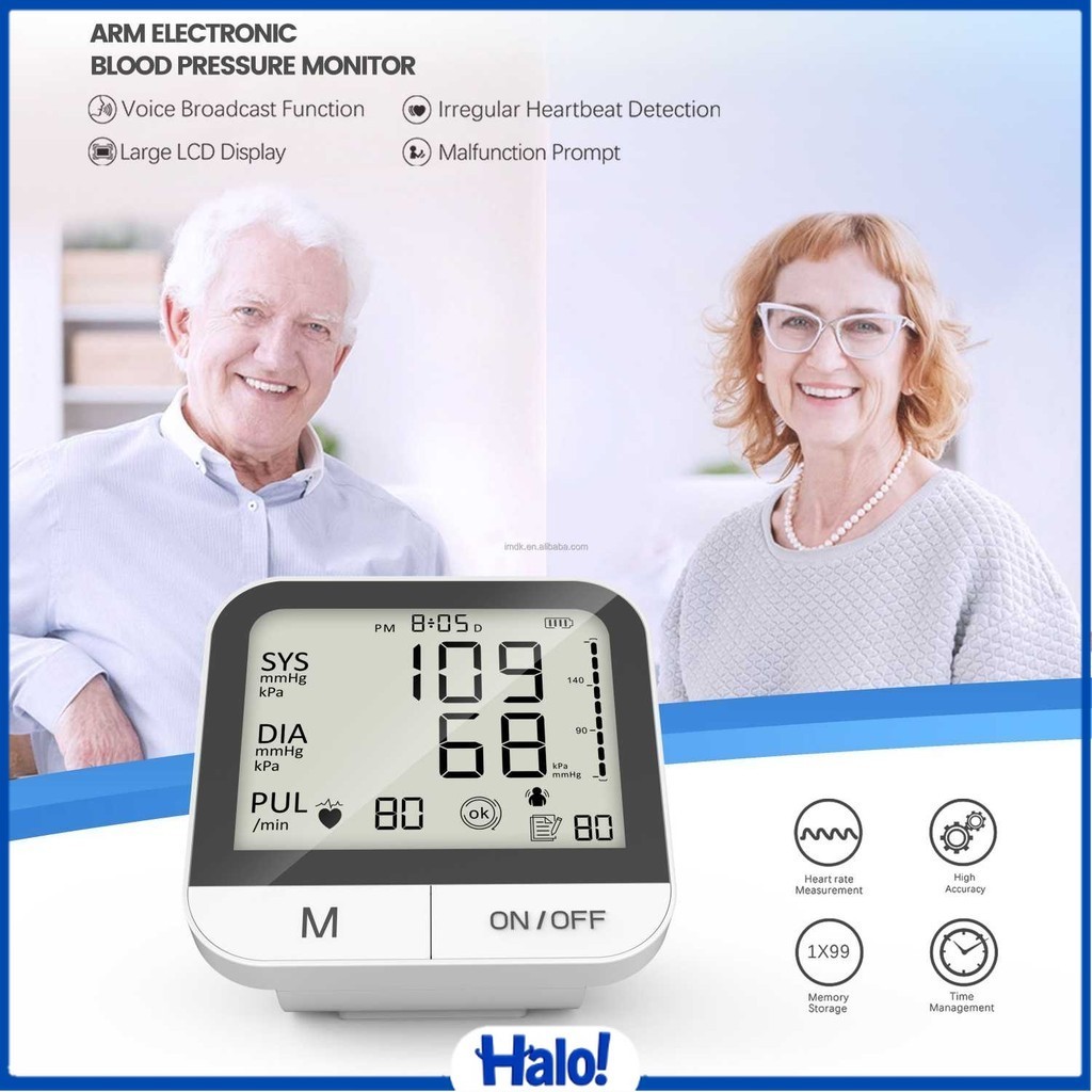 TaffOmicron Tensimeter Digital Pengukur Tekanan Darah Voice English - BMP-A7VL