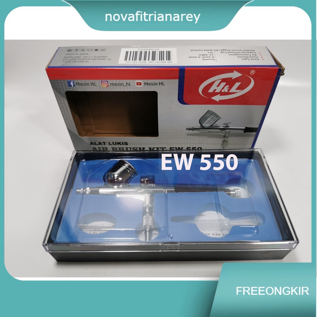 

EW 550 Air Brush Kit Pen Brush Spray Gun Lukis HnL EW 550